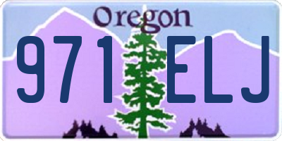 OR license plate 971ELJ