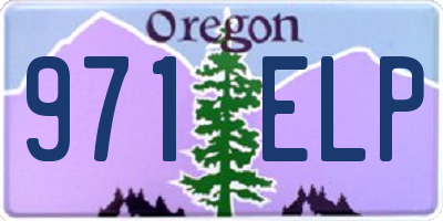 OR license plate 971ELP
