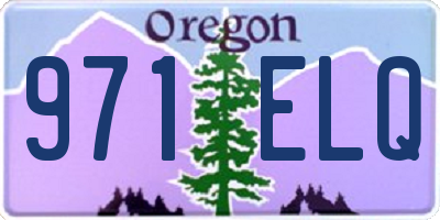OR license plate 971ELQ