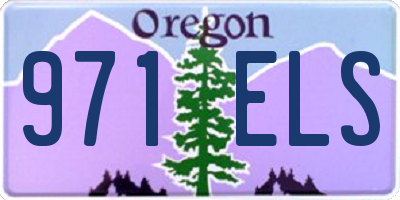 OR license plate 971ELS