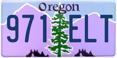 OR license plate 971ELT