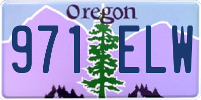 OR license plate 971ELW