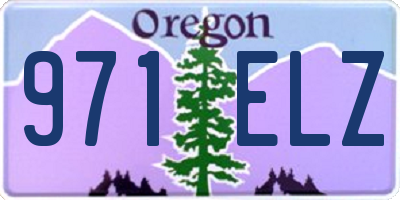 OR license plate 971ELZ