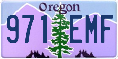 OR license plate 971EMF