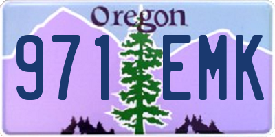 OR license plate 971EMK
