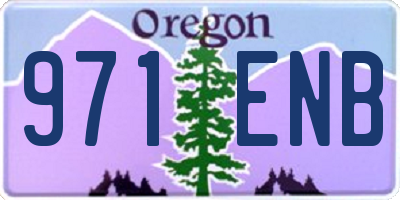 OR license plate 971ENB