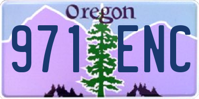 OR license plate 971ENC