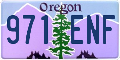 OR license plate 971ENF