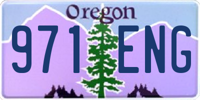 OR license plate 971ENG