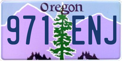 OR license plate 971ENJ