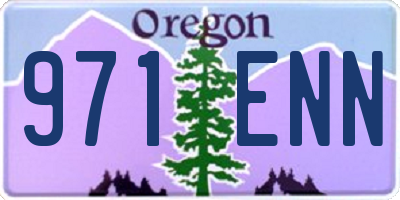 OR license plate 971ENN