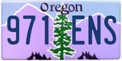 OR license plate 971ENS