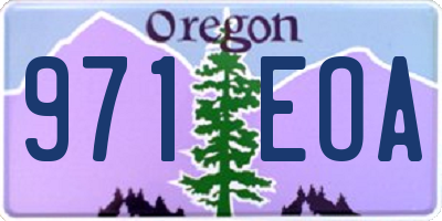 OR license plate 971EOA