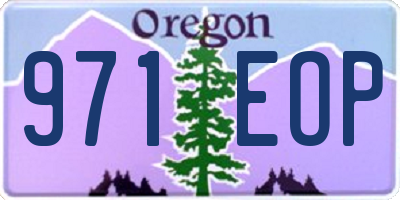 OR license plate 971EOP