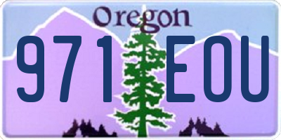 OR license plate 971EOU