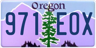 OR license plate 971EOX