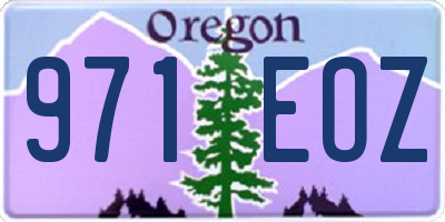 OR license plate 971EOZ