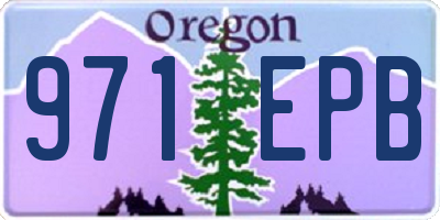 OR license plate 971EPB
