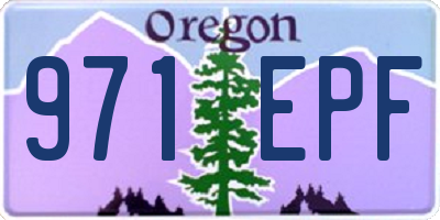 OR license plate 971EPF
