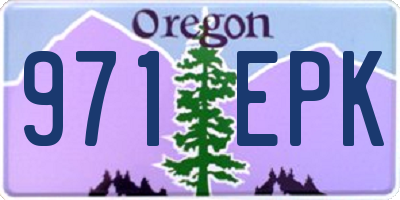 OR license plate 971EPK