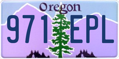 OR license plate 971EPL