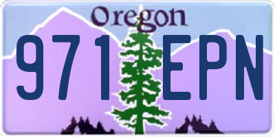 OR license plate 971EPN