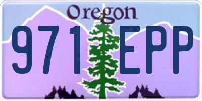 OR license plate 971EPP