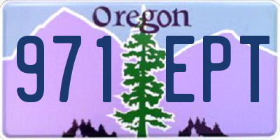 OR license plate 971EPT