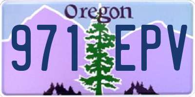 OR license plate 971EPV