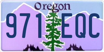 OR license plate 971EQC