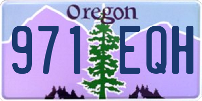 OR license plate 971EQH