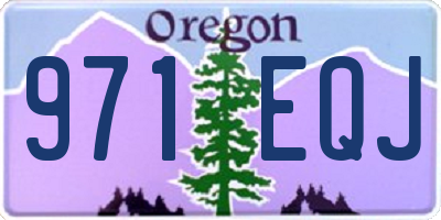 OR license plate 971EQJ