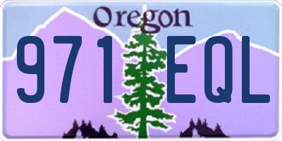 OR license plate 971EQL