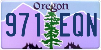OR license plate 971EQN