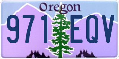 OR license plate 971EQV