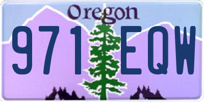 OR license plate 971EQW