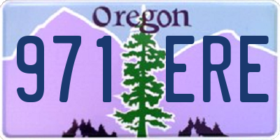 OR license plate 971ERE