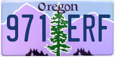 OR license plate 971ERF