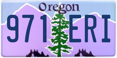 OR license plate 971ERI