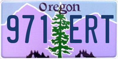 OR license plate 971ERT