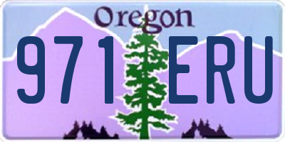 OR license plate 971ERU