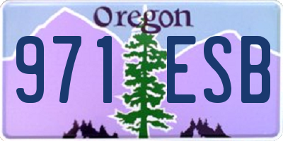 OR license plate 971ESB