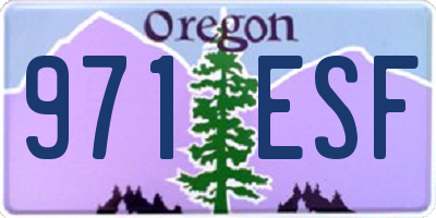 OR license plate 971ESF