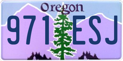 OR license plate 971ESJ