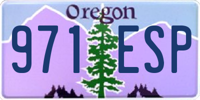 OR license plate 971ESP