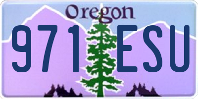 OR license plate 971ESU