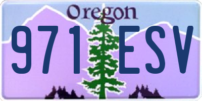 OR license plate 971ESV