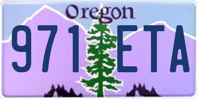 OR license plate 971ETA