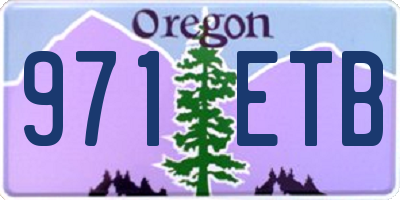 OR license plate 971ETB
