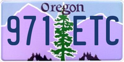 OR license plate 971ETC